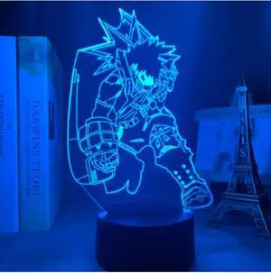 Weastlinks 3D LED Lamp Anime Chainsaw Man for Bedroom Decoration Nightlight Kids Birthday Gift Manga Chainsaw Man Led Night Light Bedside