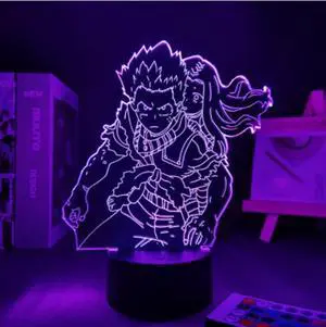 Weastlinks 3D LED Lamp Anime Chainsaw Man for Bedroom Decoration Nightlight Kids Birthday Gift Manga Chainsaw Man Led Night Light Bedside