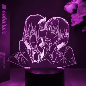 Weastlinks Anime Zero Two 3d Lamp Figure Nightlight Kids Child Girls Manga Gift Night Light Lamp Darling In The Franxx