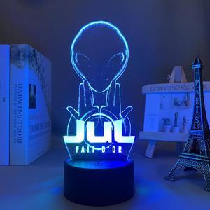 Weastlinks Colorful Anime Two Tone Lamp Julien Mari for Kid Bedroom Decor Birthday Gift Rapper Jul Dual Color Led Night Light