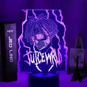 Weastlinks Juice WRLD 3d Lamp Led Night Light for Home Decoration Colorful Nightlight Gift for Fans Dropshipping Juice WRLD
