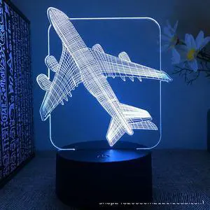 Weastlinks Aircraft Airplane 3d Led Night Light For Bedroom Fighter Rocket SteamShip Lava Lamp Children's Room Decor Birthday Gift