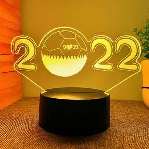 Weastlinks 2022 Football 3d Led Night Lights For Bedroom Manga Desk Lava Lamp Children's Room Decor Kids Birthday Gift