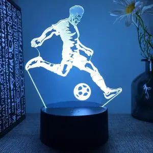 Weastlinks 2022 Football 3d Led Night Lights For Bedroom Manga Desk Lava Lamp Children's Room Decor Kids Birthday Gift