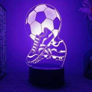 Weastlinks 2022 Football 3d Led Night Lights For Bedroom Manga Desk Lava Lamp Children's Room Decor Kids Birthday Gift