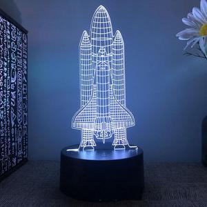 Weastlinks Aircraft Airplane 3d Led Night Light For Bedroom Fighter Rocket SteamShip Lava Lamp Children's Room Decor Birthday Gift