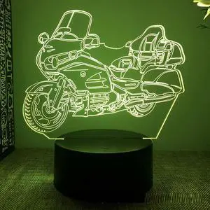 Weastlinks Mountain Racing Motorcycle 3d Led Night Light For Bedroom Fighter Mountain Bike Lava Lamp Children's Room Decor Birthday Gift