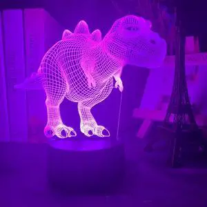 Weastlinks Jurassic World Dinosaure 3d Led Lamp For Bedroom Night Lights Figure Avatar Room Decor Children's Birthday Gift