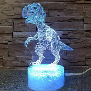 Weastlinks Jurassic World Dinosaure 3d Led Lamp For Bedroom Night Lights Figure Avatar Room Decor Children's Birthday Gift