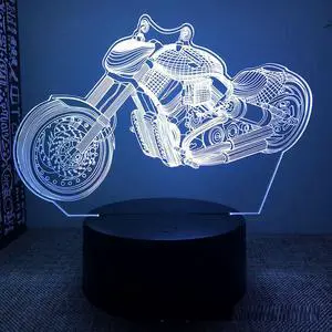 Weastlinks Mountain Racing Motorcycle 3d Led Night Light For Bedroom Fighter Mountain Bike Lava Lamp Children's Room Decor Birthday Gift