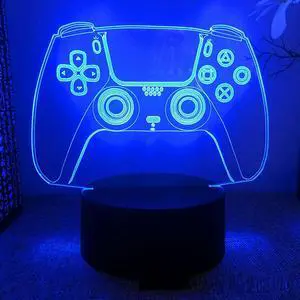 Weastlinks Gamepad Headphones Game Over Room Decoration Gaming Setup Accessories 3d Led Lamp Gamer Girl Desk Night Lights Christmas Gift