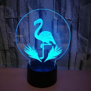 Weastlinks Flamingo 3d Led Lamp For Bedroom Night Lights Action Avatar Room Decor Cute lover Gift Luces Valentine's Day for Girlfriend