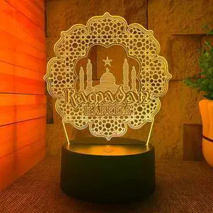 Weastlinks Ramadan decoration 2022 Veilleuse Coranique Coran Quran Koran 3d Led Lamp For Bedroom Night Lights Action Room Decor