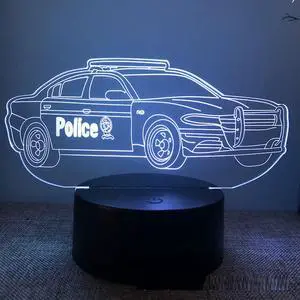 Weastlinks Fire Brigade Truck3d Led Night Light For Bedroom Engineering Vehicle Lava Lamp Children's Room Decor Birthday Gift