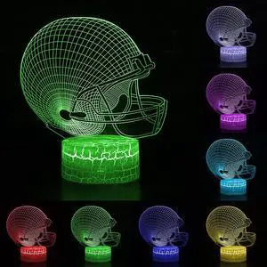 Weastlinks 16 Color Football 3D LED Night Light Remote / Touch Control LED Table Desk Lamp LED Night Light Rugby 3D LED Night Light