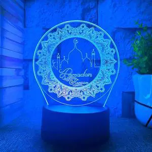 Weastlinks Ramadan decoration 2022 Veilleuse Coranique Coran Quran Koran 3d Led Lamp For Bedroom Night Lights Action Room Decor