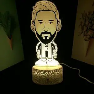 Weastlinks Football Player And Basketball Player 3D Lamp Room Decoration Nightlight Player Memorial Gift LED Night Light Dropshipping Deal