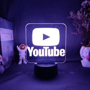 Weastlinks Aesthetic Logo Lamp Perfect Live Streaming Room Decoration PC Desk Backlight Youtube Online Game Tabletop Light Birthday Gift