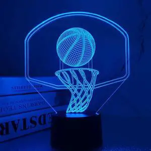 Weastlinks Baseball Sport Game Basketball 3d Night Light Game Room Desk Setup Lighting Decor Football Custom Sensor Light for Kids Bedside Gift
