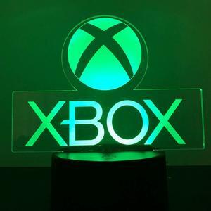 Weastlinks 16 Colors Changing Gaming Night Light For Xbox 3D Acrylic LED Touch Table Lamp Atmosphere Room Decor Illusion Lamp For Kids Gift