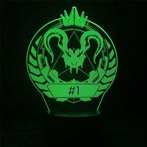 Weastlinks 16 Colors Changing Gaming Night Light For Xbox 3D Acrylic LED Touch Table Lamp Atmosphere Room Decor Illusion Lamp For Kids Gift