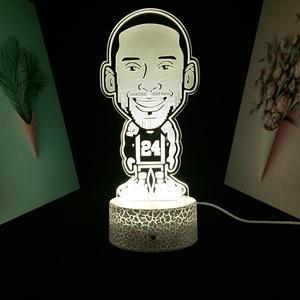 Weastlinks Football Player And Basketball Player 3D Lamp Room Decoration Nightlight Player Memorial Gift LED Night Light Dropshipping Deal