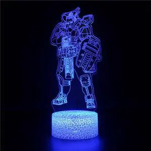 Weastlinks Anime APEX Legends Hero Red Dead Redemption 2 Figure Night Light for Children 3D Acrylic LED Nightlamp Illusion Table Lamp Gifts