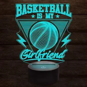 Weastlinks 3D Night Light American Football Ball Touch Sensor Remote Nightlight for Kids Bedroom Decoration Game Table Lamp Gift