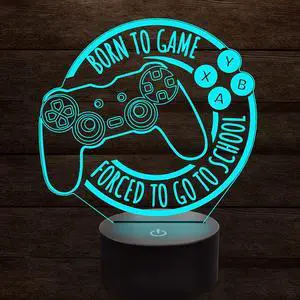 Weastlinks 3D Night Light American Football Ball Touch Sensor Remote Nightlight for Kids Bedroom Decoration Game Table Lamp Gift