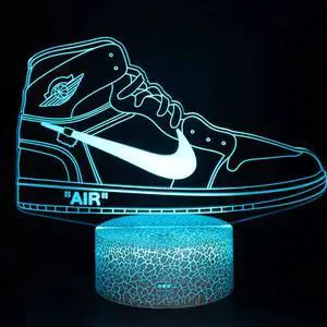 Weastlinks Shoe Series Led Night Light Bedside Lamp Home Decoration Room Boy Bedroom Bedside Table Decor Sports Fan Gift