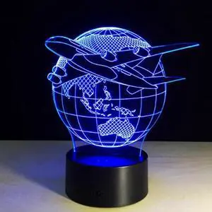 Weastlinks LED Illusion 3D Lamp Maple Leaf Cute Unicorn Friends Gift Kids Birthday Toys Valentines Love Gift with 7 colors change Decor