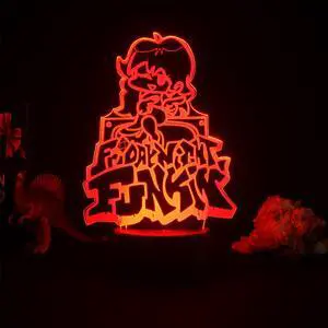 Weastlinks Friday Night Funkin Gaming Room Game Figure FNF LED Night Lights Led Panel Lights 3D Lamp Cute Room Decor Gift For Friends