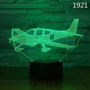Weastlinks Airplane Model USB 3D LED Night Light Illusion Lampara Aeroplane Kids Gift Bedside Sleeping Light