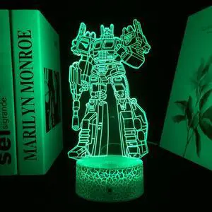 Weastlinks Anime Robot Series Figure LED Night Light for Child Bedroom Becoration Birthday Gift Lamp Manga Robot Acrylic Table Light