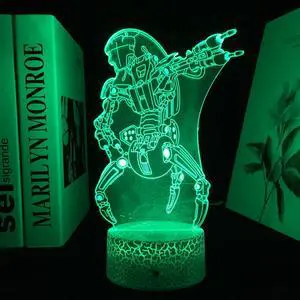 Weastlinks Anime Robot Series Figure LED Night Light for Child Bedroom Becoration Birthday Gift Lamp Manga Robot Acrylic Table Light