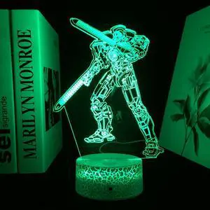 Weastlinks Anime Robot Series Figure LED Night Light for Child Bedroom Becoration Birthday Gift Lamp Manga Robot Acrylic Table Light