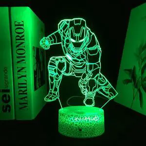 Weastlinks Anime Robot Series Figure LED Night Light for Child Bedroom Becoration Birthday Gift Lamp Manga Robot Acrylic Table Light