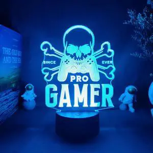 Weastlinks USB 3D Print Lamp 7 Color Change Touch Switch Bedroom Bookcase Night Light Home Decor Acrylic Light Creative Gifts