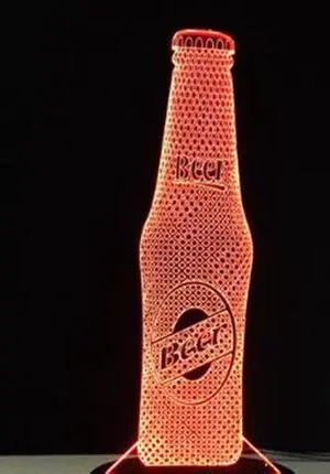 Weastlinks Twin Tower Building Tennis Racket 3D LED Lamp Touch Sensor Night Light 7 Color Changing Lamp Luminaria for Kids Bed Room Mood Lighting