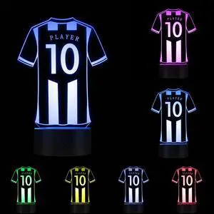 Weastlinks Personalised Football Jersey LED Night Lights Custom Your Name Your Number Table Lamp Basketball Light LED Acrylic Display Soccer Kit Light