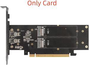 Weastlinks 4 SSD M.2 X16 PCIe 4.0 X4 Expansion Card with Heatsink, Supports 4 NVMe M.2 2280 up to 256Gbps, Support Bifurcation Raid