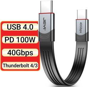 Weastlinks USB 4.0 Cable, 40 Gb/s Data Transfer, 100W PD3.0 Power Charging, Compatible with Thunderbolt 4/3, USB-C and USB4 Devices