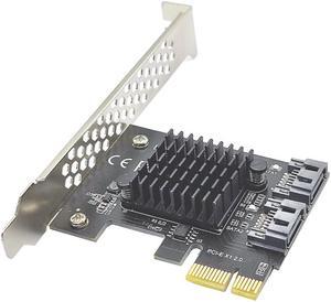 Weastlinks Chi a Mining PCIE SATA PCI-E Adapter 2 Port SATA 3.0 6Gbps Controller PCI Express X1 to SATA 3 Expansion Card Riser ASMedia 1061