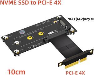 Weastlinks M.2 NVME Key M to PCI Express X1 X4 Extension Cable Expansion Board with Magnetic Pad Supports 2242 2260 2280 M2 NVME SSD