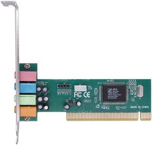 Weastlinks PCI-E PCI for Express 4.1 Channel 3D Audio 5-Channel Digital Sound Card 4.1 Solid Capacitors CMI8738 Chipset Expansion Card