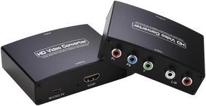 Weastlinks HD Video Converter YPbPr To HDMI-compatible Converter Component To HDMI-compatible Adapter Supports 4K Video