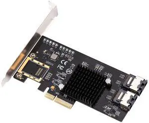 Weastlinks PCI-E/PCIE SATA Card PCI Express SATA Controller PCIE to SATA 3.0 Card 8-Port SATA3 Expansion Adapter +Cable