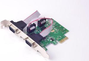 Weastlinks PCI-Express to 2 Ports RS232 Serial Card RS-232 DB9 COM Adapter WCH 382L Chipset
