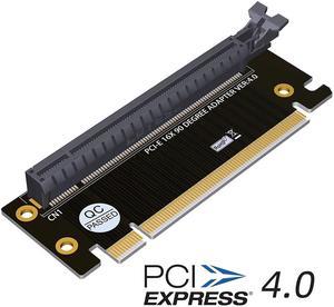 Weastlinks PCI Express 4.0 16X Riser Card PCI-E to PCI-E 16X Slot 90 Degree Connectors High Speed PCIE X16 Convert Adapter for 1U 2U Server