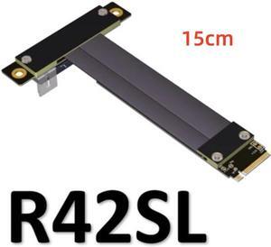 Weastlinks PCIe x4 3.0 Extension Cable PCI Express 4x To M.2 NVMe M Key 2280 Riser Card Gen3.0 Extender Line 32G/bps
